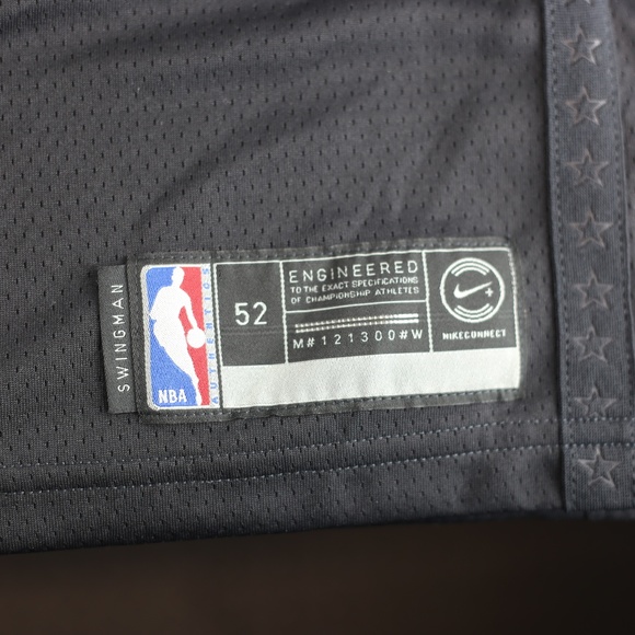 Nike Lebron James Kia All Star Black Basketball Jersey Cavs Lakers NBA - Picture 4 of 8